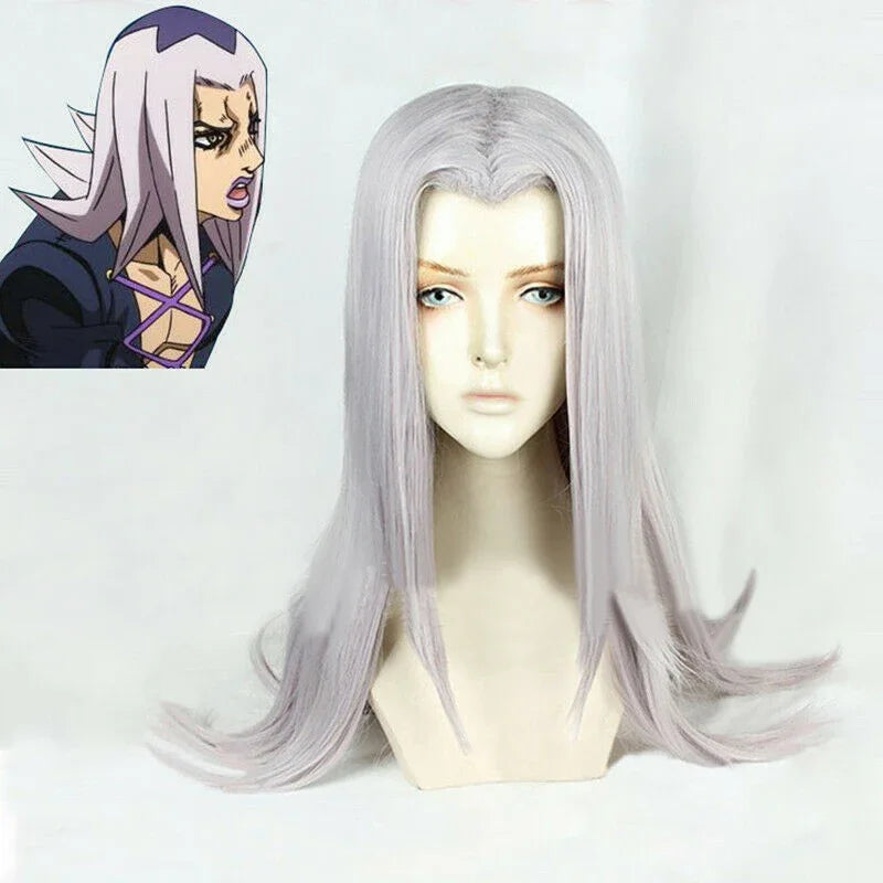 Anime JoJo's Bizarre Adventure Leone Abbacchio Cosplay Wigs Golden Braided Heat Resistant Hair Cosplay Costume Wigs