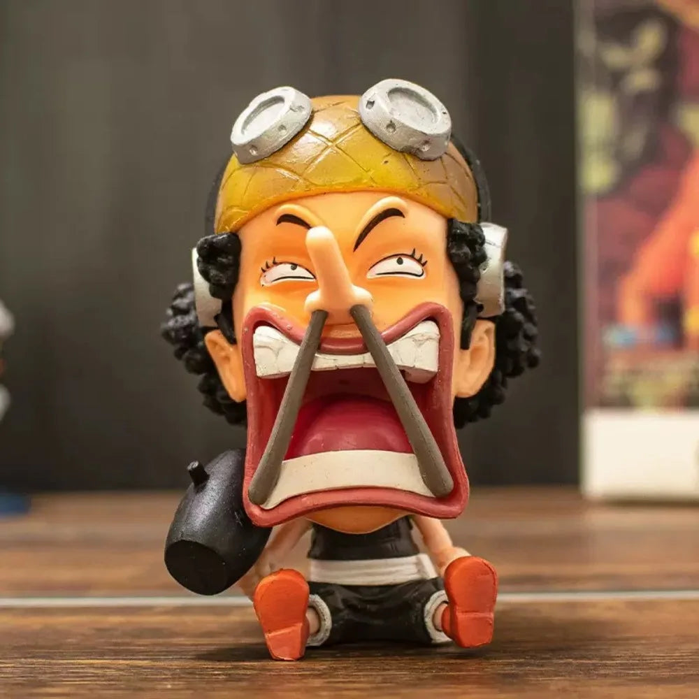 7-10cm Anime ONE PIECE Figure Franky/Brook/Jinbe/Chopper/SanjiRobin/Usopp/Nami/Zoro Action Figures Pvc Collection Model Toy Gift