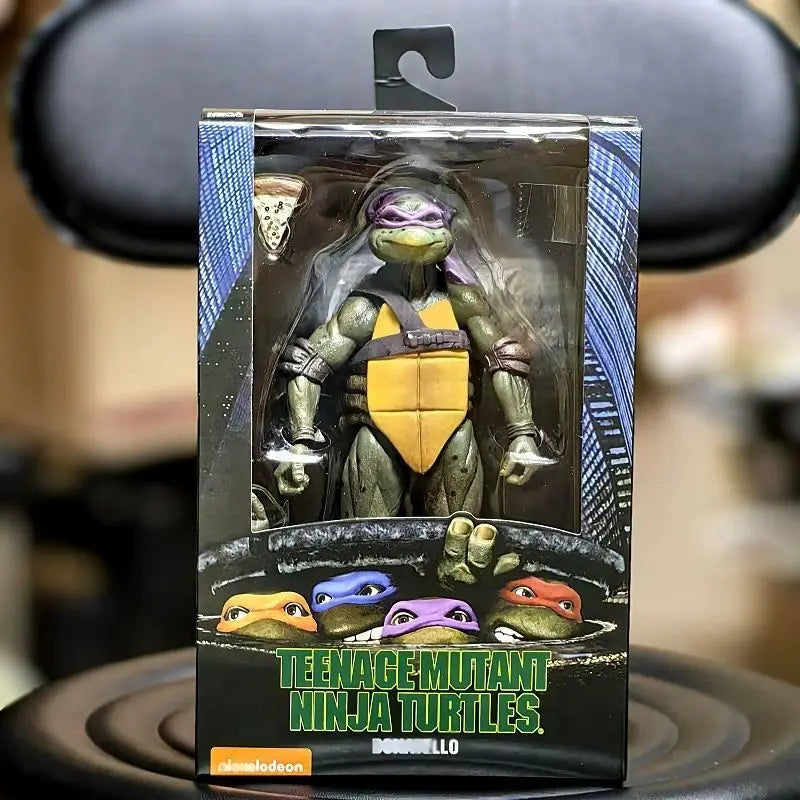 Neca Ninja Turtles 1990 Movie Version Limited Edition 7 Inch Posable Action Figure Collectible Model Toy Gift Anime Figure Model