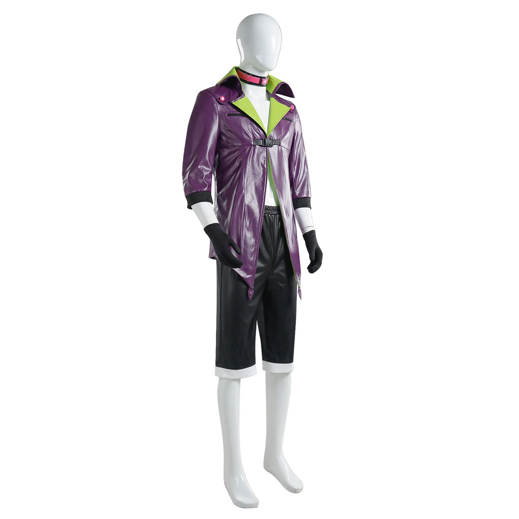 4PCS Jieke Cosplay Halloween Book Week Harley Fancy Cosplay Villain Criminal Costume Squad Quinn Monster Jacket Pants Adult