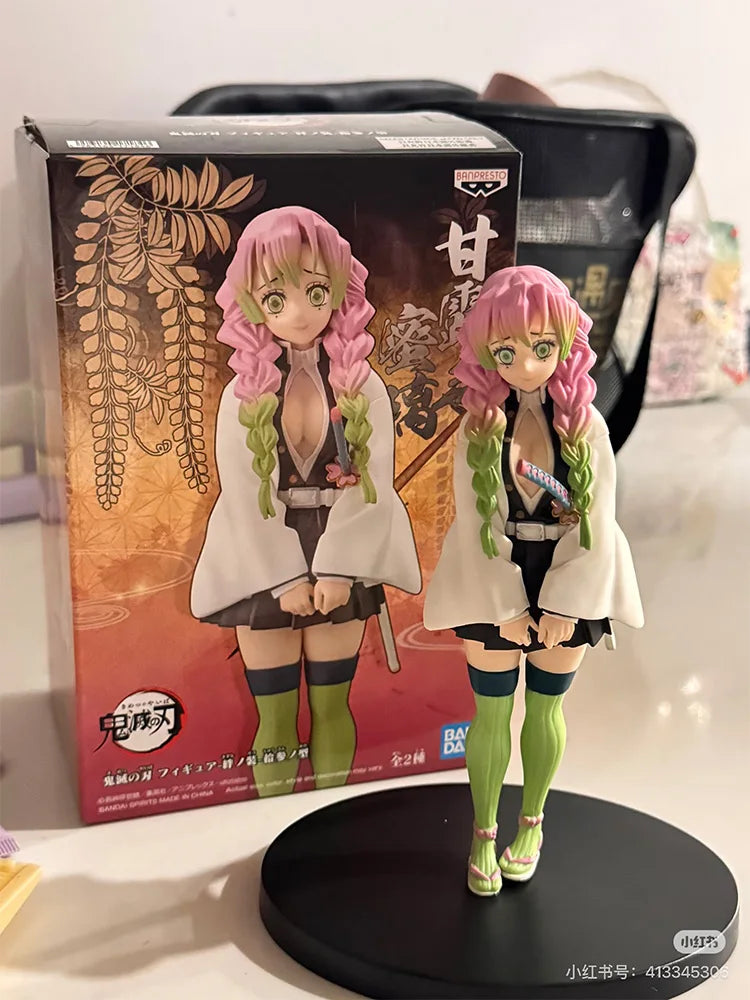 Anime Demon Slayer Kimetsu no Yaiba Figure 15cm Kochou Shinobu Kanroji Mitsuri Plum Rain Series Action Model Toy Gift