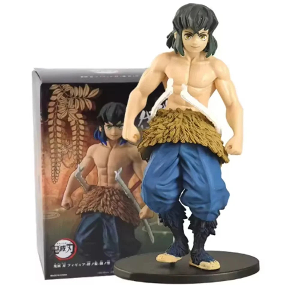 Demon Slayer Kimetsu no Yaiba Figure Kamado Tanjirou Agatsuma Zenitsu Nezuko PVC Model Toys Anime Character Warrior Figure