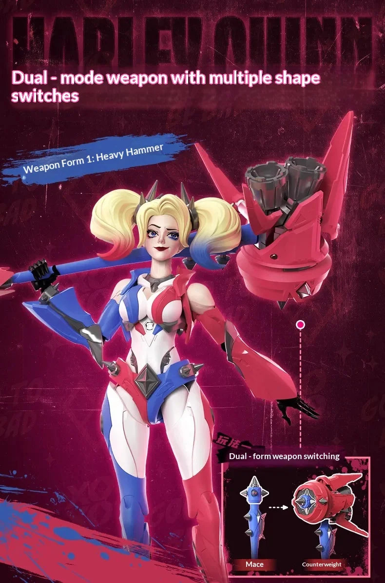 Blokees Dc Universe Champion Class Building Model Kit Superman Harley Quinn Nightwing Batman Beyond Diy Collectible Action Figur