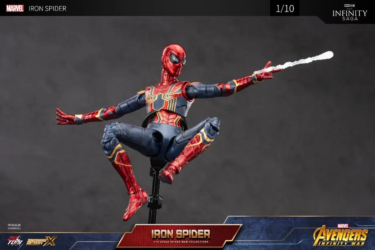 ZD Toy Iron Spider Man Advanced suit legends No Way Home Peter Parker Gold Black Red Model Action Figure Adult Collectible Toy