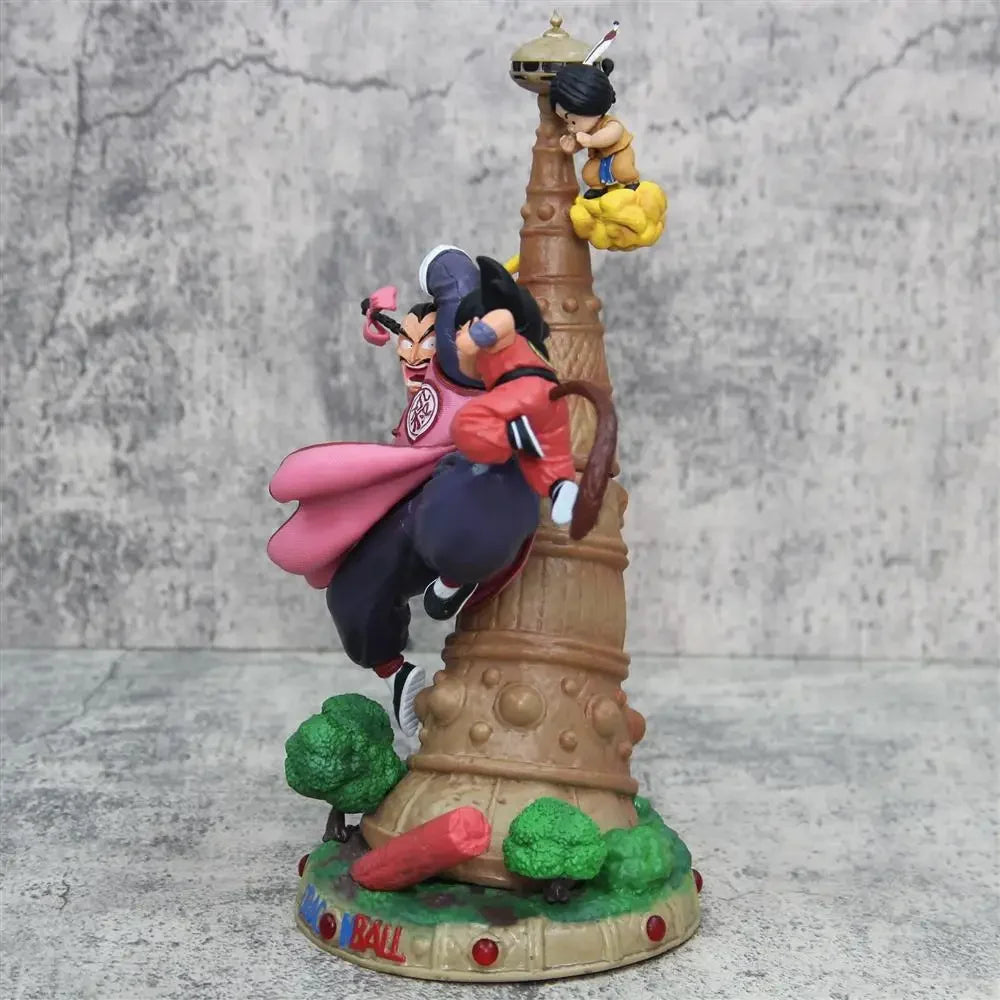 28cm Dragon Ball Anime Figures Goku Figurine Tao Pai Pai Vs Son Goku Series Karin Tower Action Figures Collectible Ornament Toys