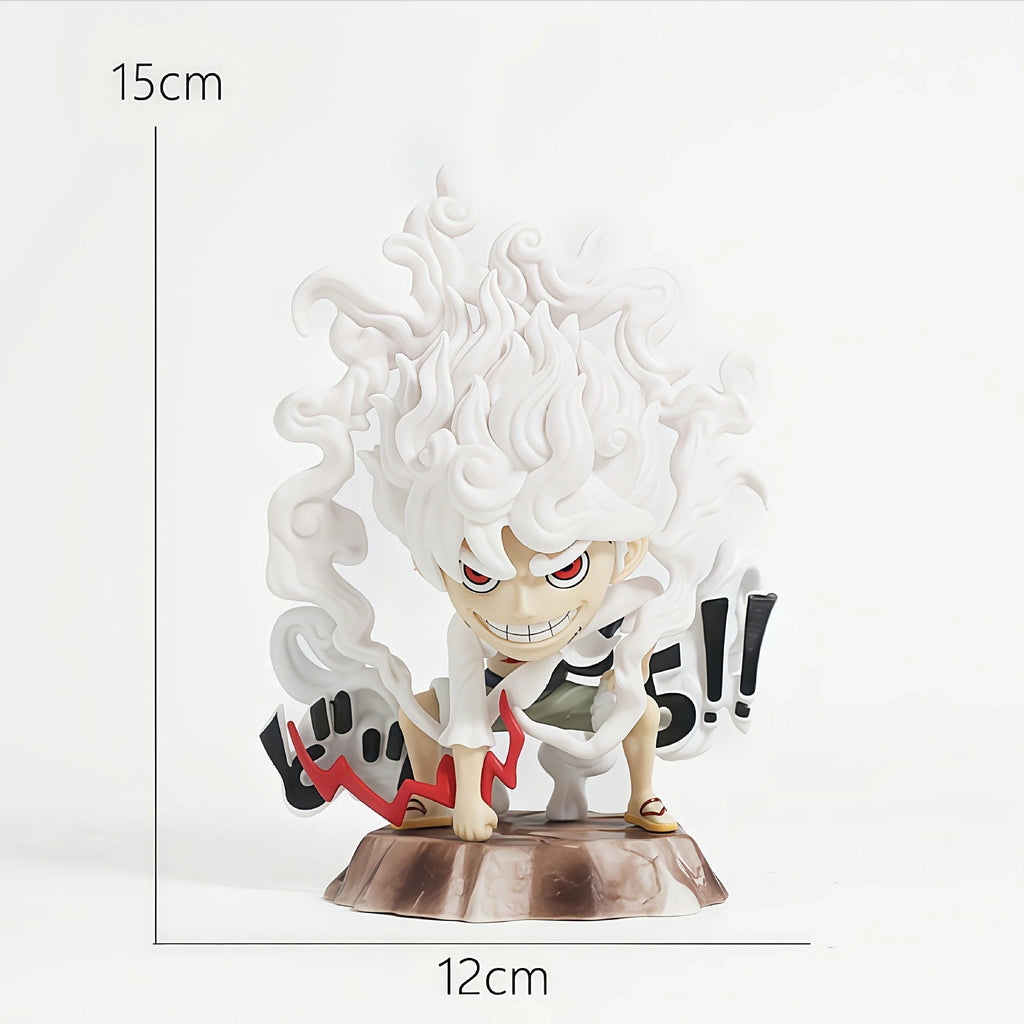 15OCM ONE PIECE GK Second Gear Nika Luffy Squat Slamming Ground Figure Anime Collectible Ornament pvc Bandai
