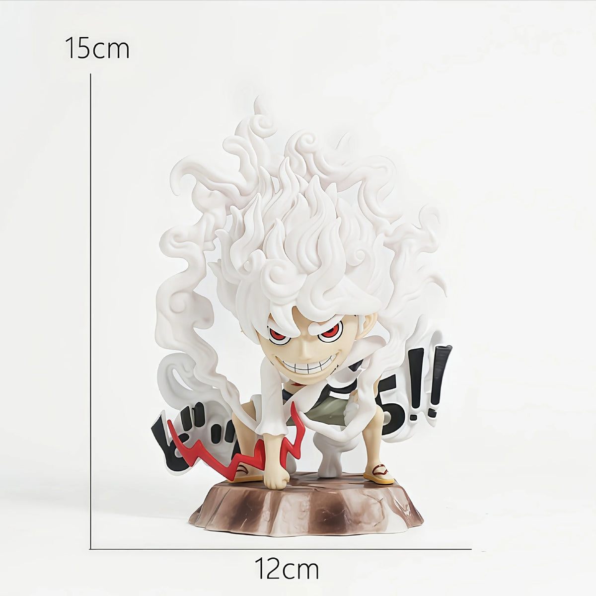 15OCM ONE PIECE GK Second Gear Nika Luffy Squat Slamming Ground Figure Anime Collectible Ornament pvc Bandai