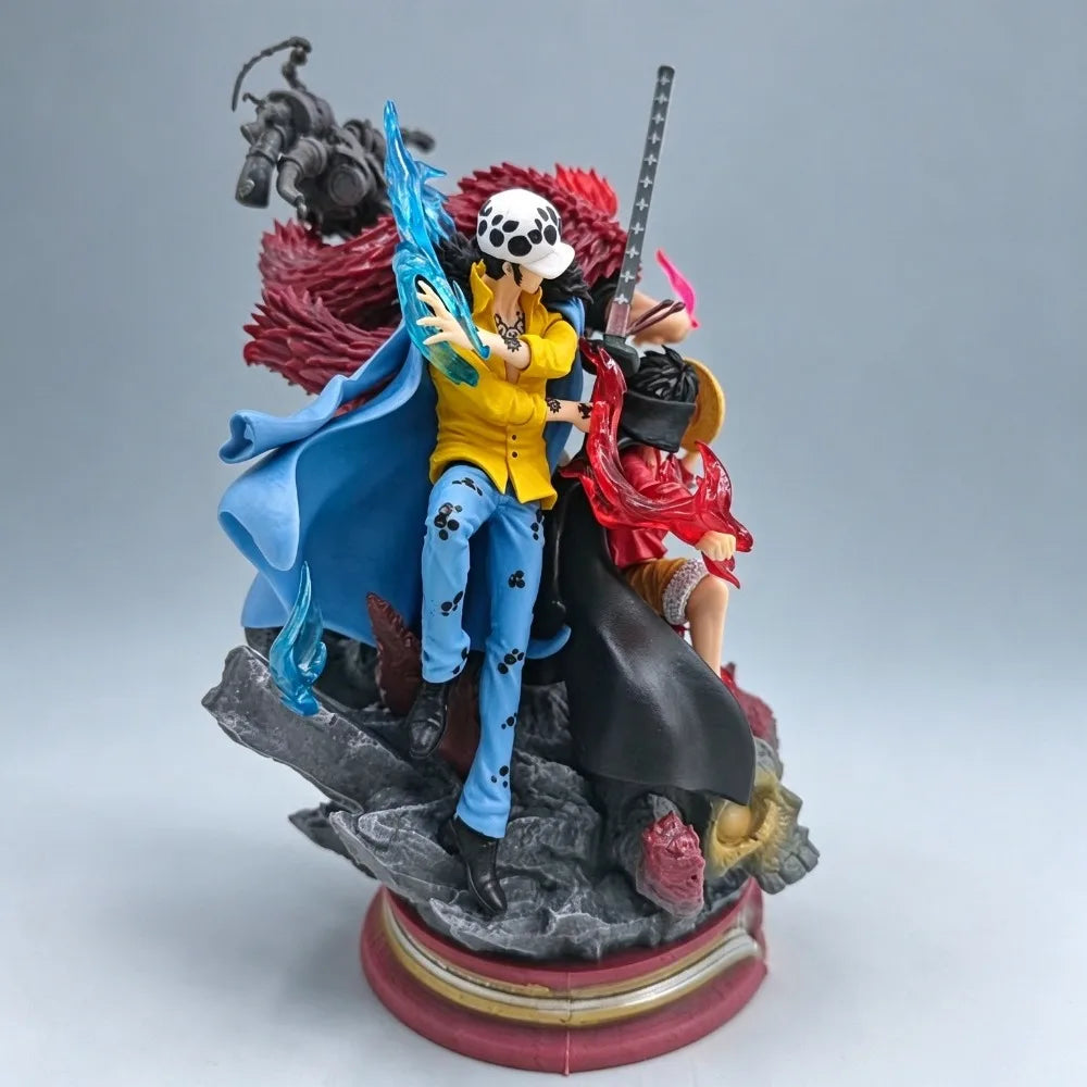 19cm/7.48in Anime ONE PIECE Figure Luffy Eustass Kid Trafalgar D. Water Law Action Figures Pvc Collection Model Toys for Gifts
