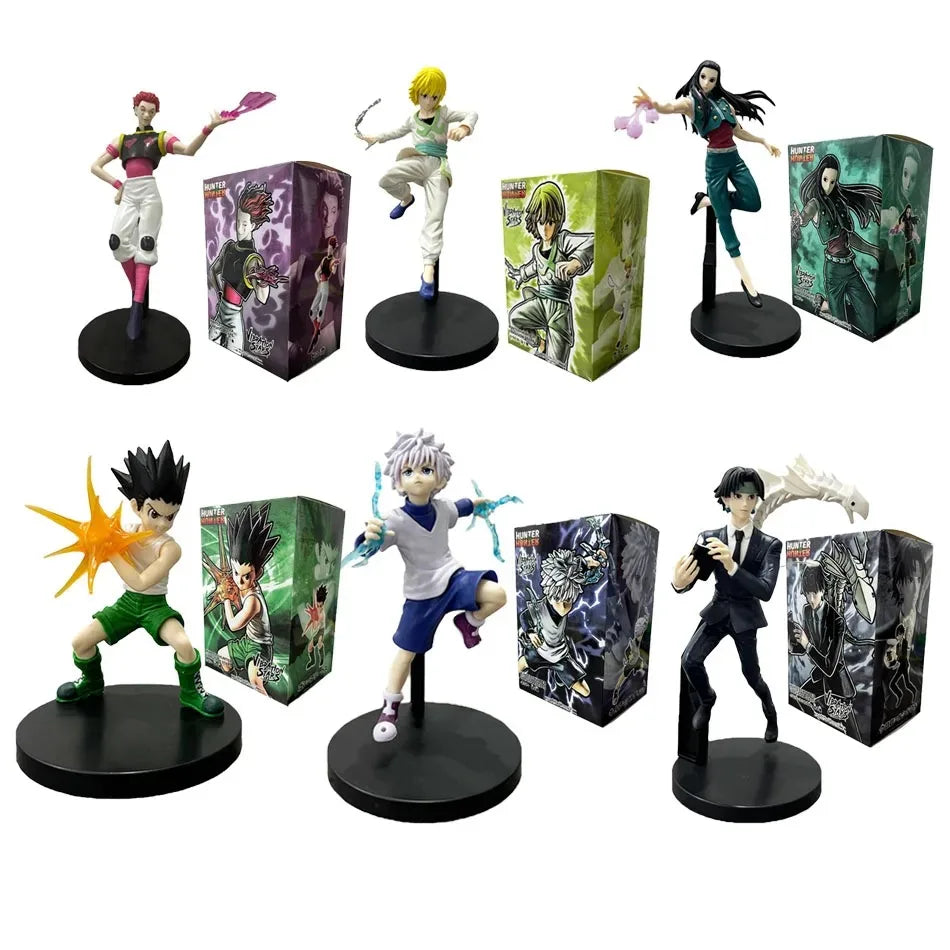 Anime HUNTER×HUNTER Killua Zoldyck GON·FREECSS Chrollo Lucilfer Figure PVC Model Collection Ornament Toy Doll Gifts In Stock