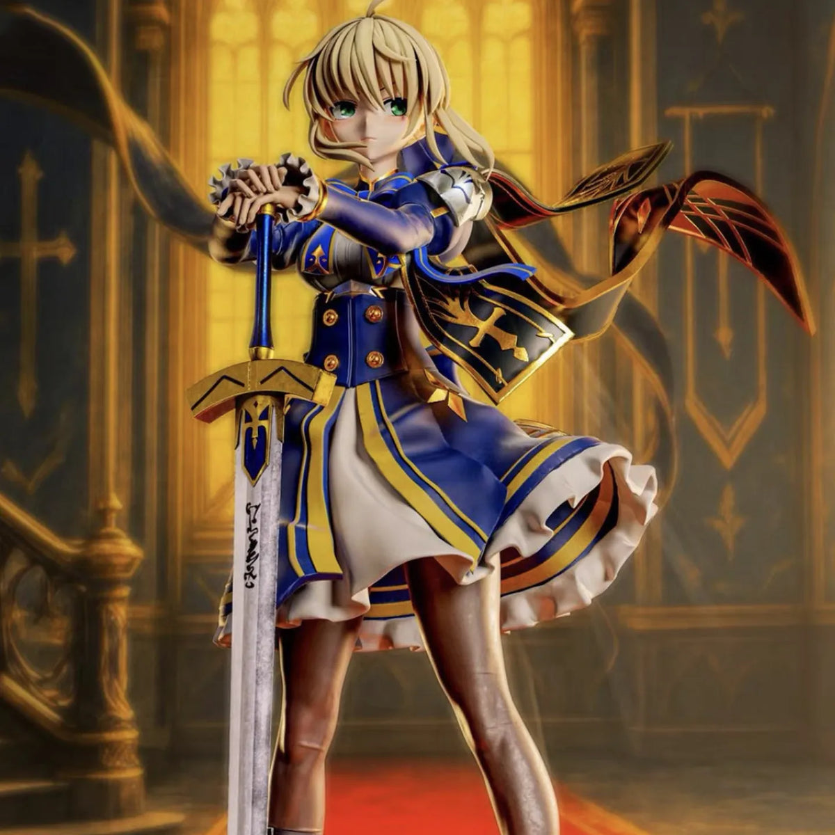 Ane Studio Saber Artoria Pendragon Figure Fate Stay Night Anime Collectible Pvc Statue Desktop Decoration For Anime Collectors