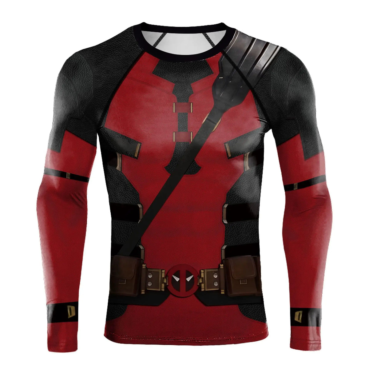 Tights T Shirt Cosplay Comic Dead Cosplay Compression Workout Bodybuilding T-Shirt Red Superhero Halloween Costume