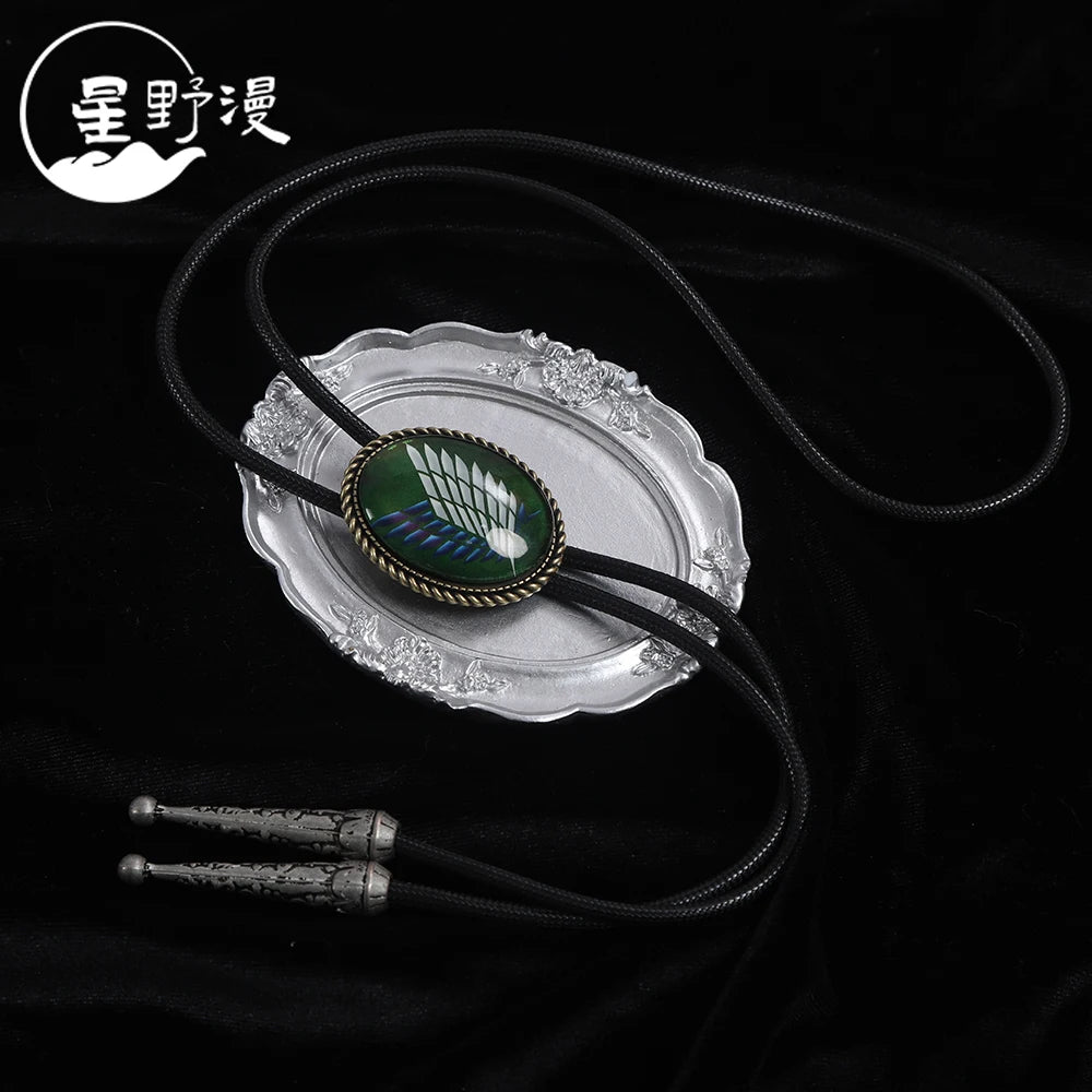 Anime Attack on Titan Shingeki No Kyojin Eren Jaeger Mikasa·Ackerman Hange Zoe Levi Ackerman Cosplay Noctilucence Necklace Prop