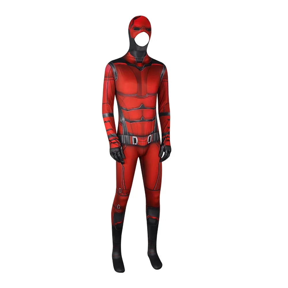 Anime Daredevil Costume Cosplay Spandex Halloween Costume Daredevil Superhero Zentai Suits Men Outfits Bodysuit