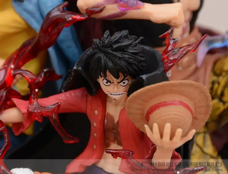 One Piece Lx Three Captains Statue - Wano Arc Luffy, Kid & Law Gk Model, Anime Collectible Gift