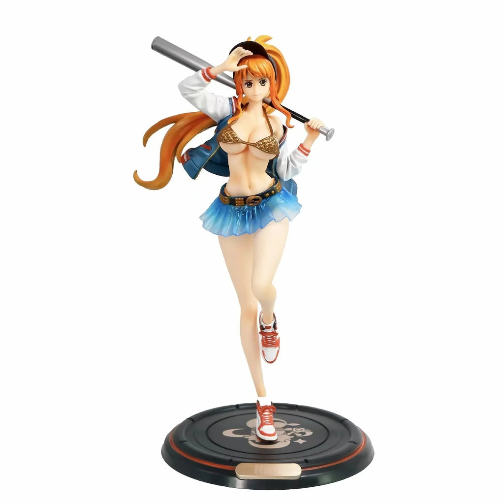 Nami Anime Figure Baseball Nami Figurine Pvc Statue Model Dolls Collectible Room Ornament Children Toys Gifts Cesktop Decor