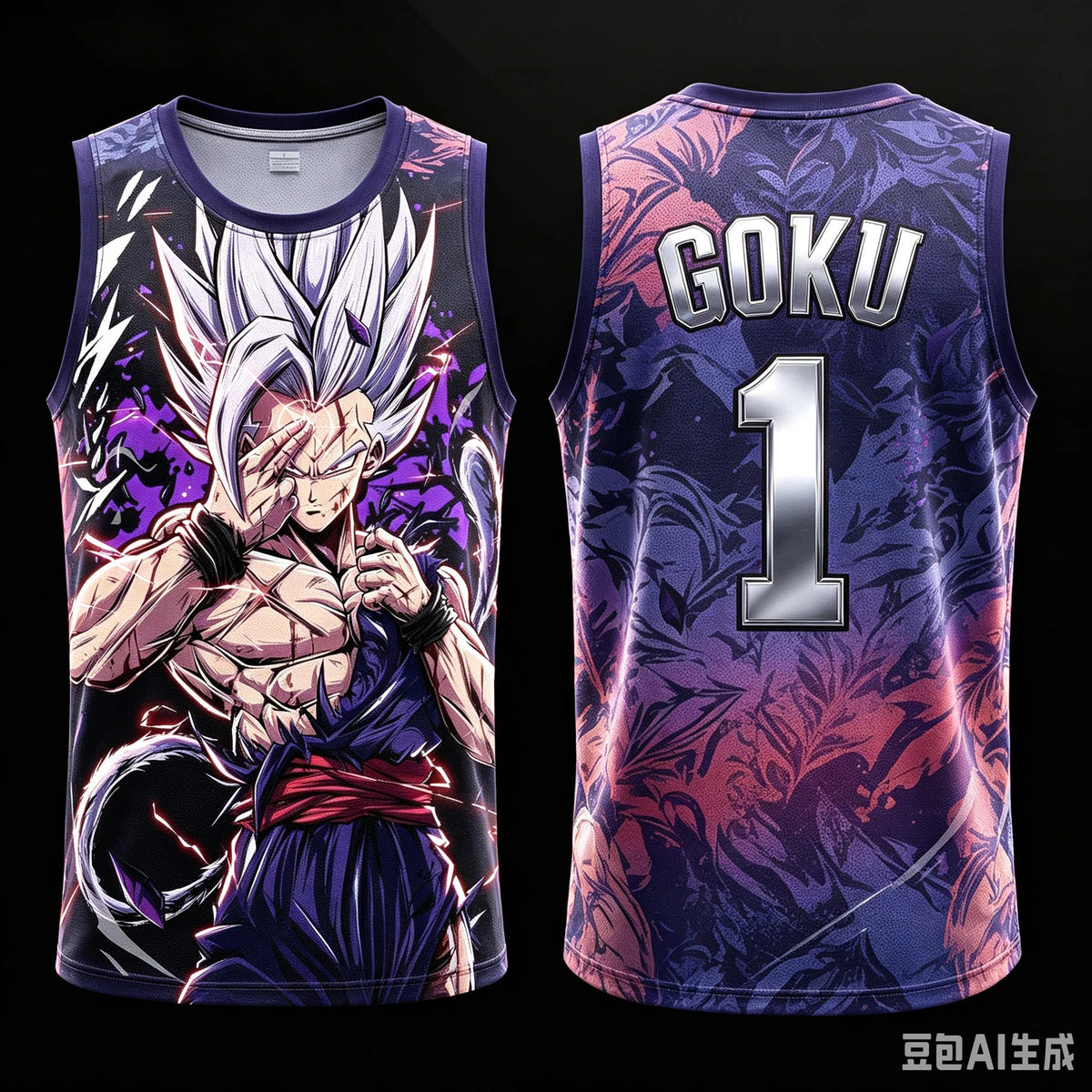 2026 New Dragon.Ball Beast Gohan Vest NO.23 24 77 11 45 1 2 34 Anime Adult Men's 3D Printed Special Basketball Jersey Vest Kids