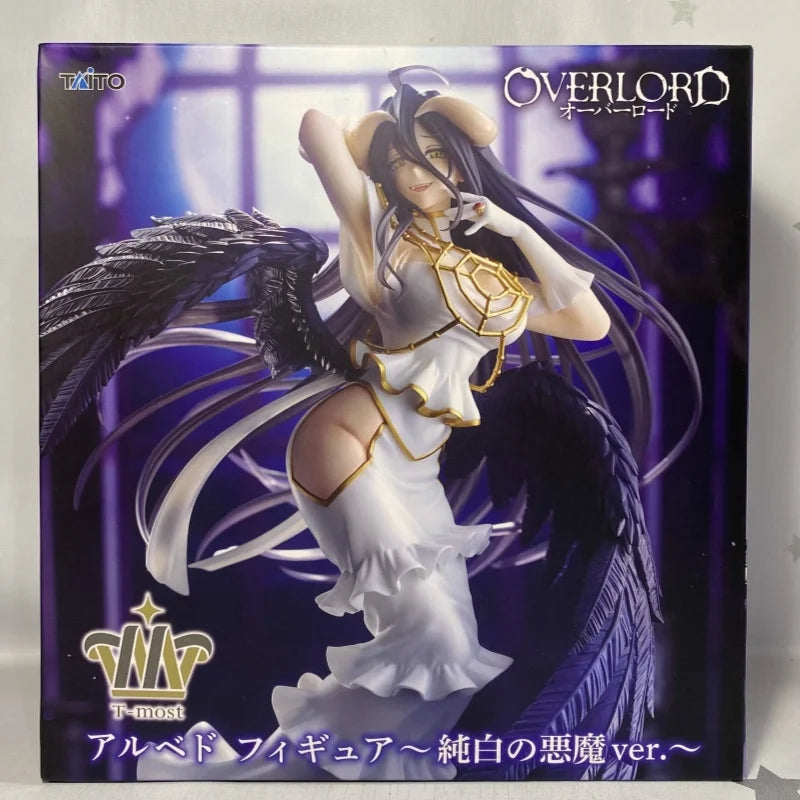Original Taito Albedo Overlord Pure White Devil T Most Pvc Anime Figure Collectible Home Desktop Decoration For Anime Collectors