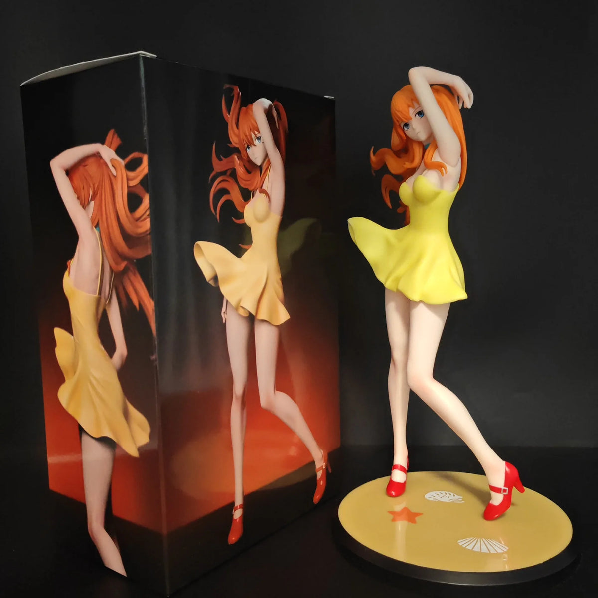 Asuka Langley Soryu Anime Girl Figure Collectible Pvc Model Statue Desktop Ornament For Home Display Decoration Anime Lovers