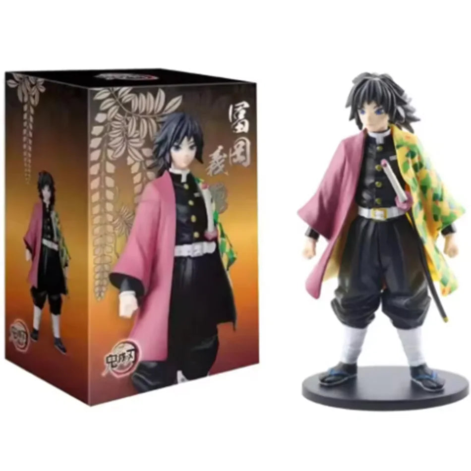 Demon Slayer Kimetsu no Yaiba Figure Kamado Tanjirou Agatsuma Zenitsu Nezuko PVC Model Toys Anime Character Warrior Figure