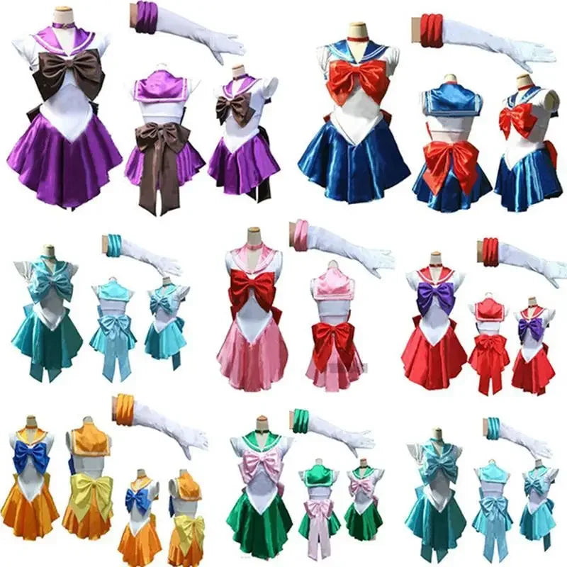 Anime Sailor Uniform Cosplay  Costumes Anime Figure Dress Vestido Halloween Costumes for Women Suit Wig Loli Clothing Party