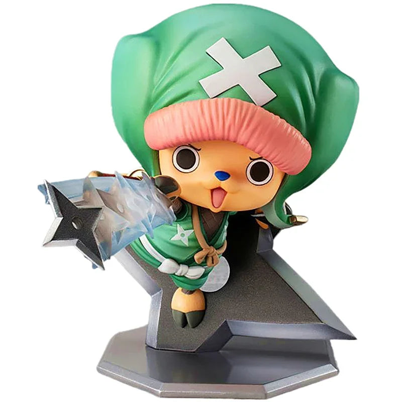 One Piece PVC Action Figure Kimono Ninja Tony Tony Chopper Anime Figure  Collection Model Dolls Kid Gift Toys Decoration