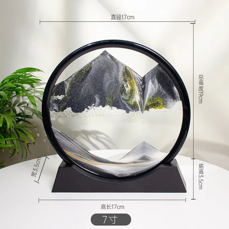 3d Quicksand Painting Desktop Ornaments Home Living Room Decoration Ecological Quicksand Painting Craft Decorations
