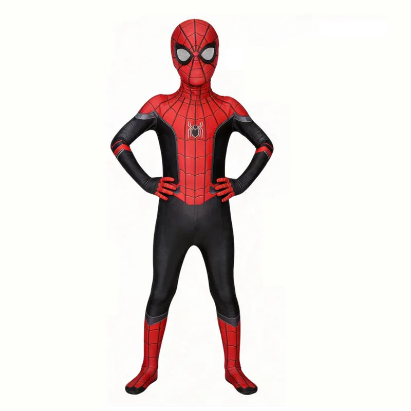 Halloween Role‑Play Bodysuit Stretchy Full Jumpsuit With Headcover Hero Themed Outfit For Cosplay Enthusiasts