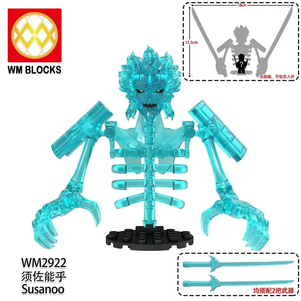 In Stock SHF Naruto Uchiha Madara Action Figure with Transparent Blue Susanoo Effect Anime Collection Model Toys
