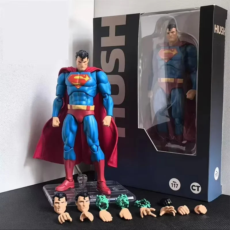 CT MAFEX No.117 Superman (Hush) DC Comics Justice League Articulated Action Figure Collectible Model for Adult Collectors