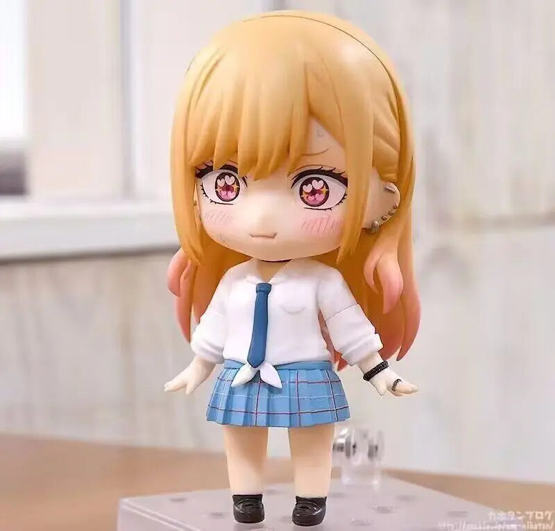 10cm My Dress-Up Darling 1935# Q Version Kitagawa Marin Action Figure Joint Replaceable Pvc Model Statue Kawaii Anime Toy Gifts