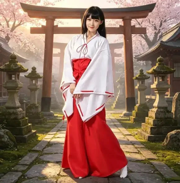 Anime Cosplay Yukata Costume Night Beauty Kikyo Dog Moon Beauty Priestess Uniform for Stage Performance And Special Use
