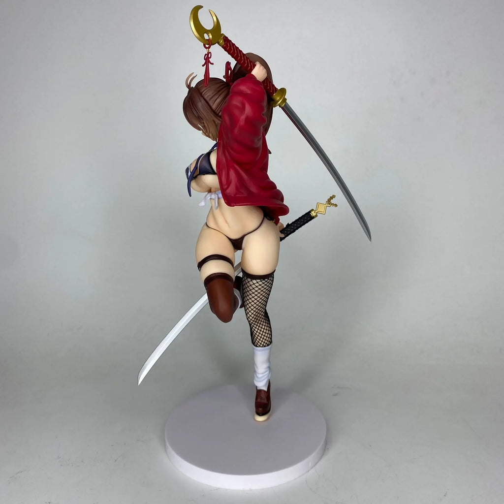 28cm Anime Dual Swords Standing Pose Figure Collectible Desktop Decoration Gift