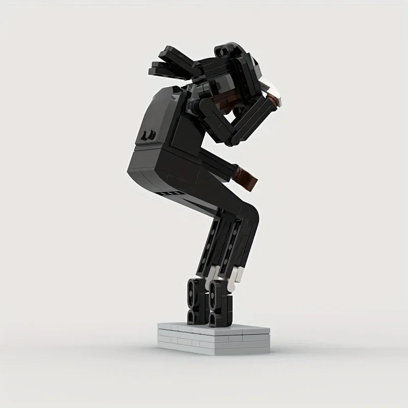 Michael Jackson MJ Classic Figure Model Ornament Micro Particle DIY Assembly Puzzle Kit Desktop Collectible Decor Gift