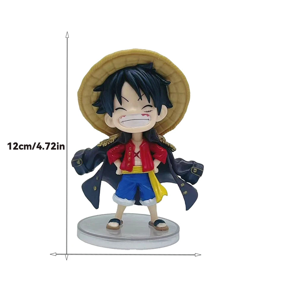 2027 Hot sale Bandai One Piece Anime 12cm Smiling Luffy Action Figure with Cloak PVC Collectible Figurine 1 sold