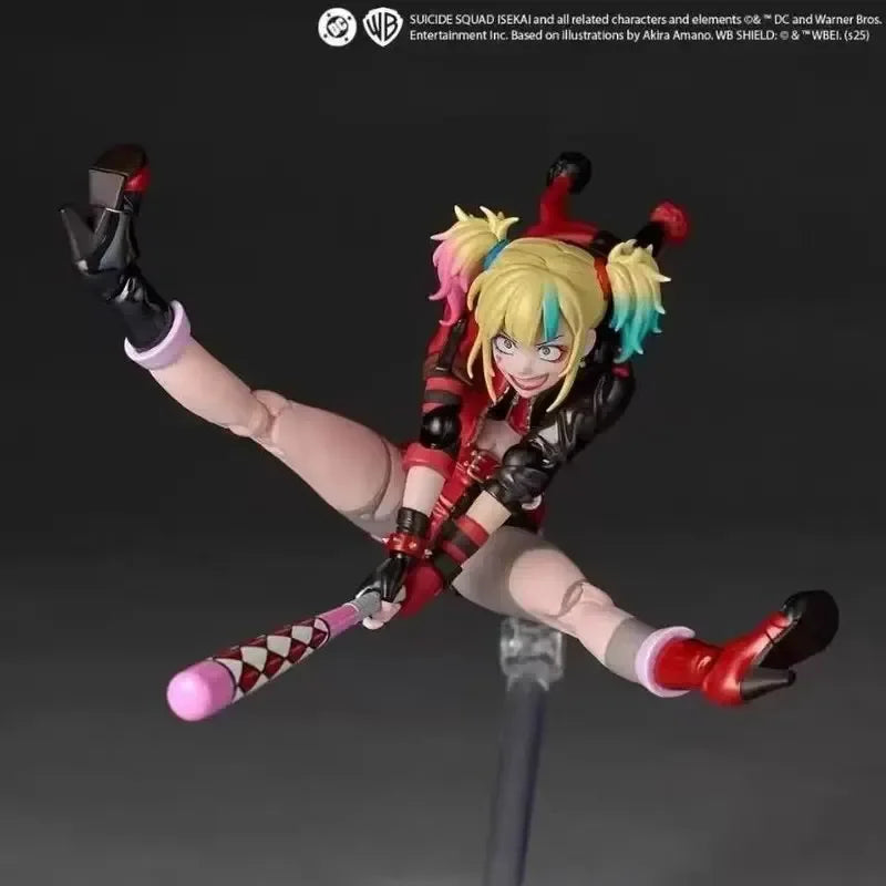 In Stock Kaiyodo Amazing Yamaguchi Revoltech Harley Quinn Suicide Squad From Another World Action Figure Toy Model Gift