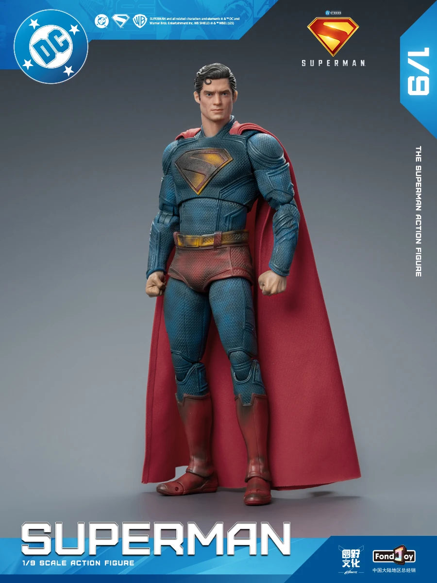 Original Fondjoy David Corenswet Superman Action Figure 1/9 New SupermanFigure PVC Joint Movable Collection Model Toys Gift