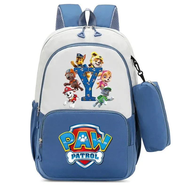 2 Pcs PAW Patrols Bookbag Anime Print Backpack Student Large Capacity Schoolbag Chase Skye Portable Knapsacks New Semester Gifts