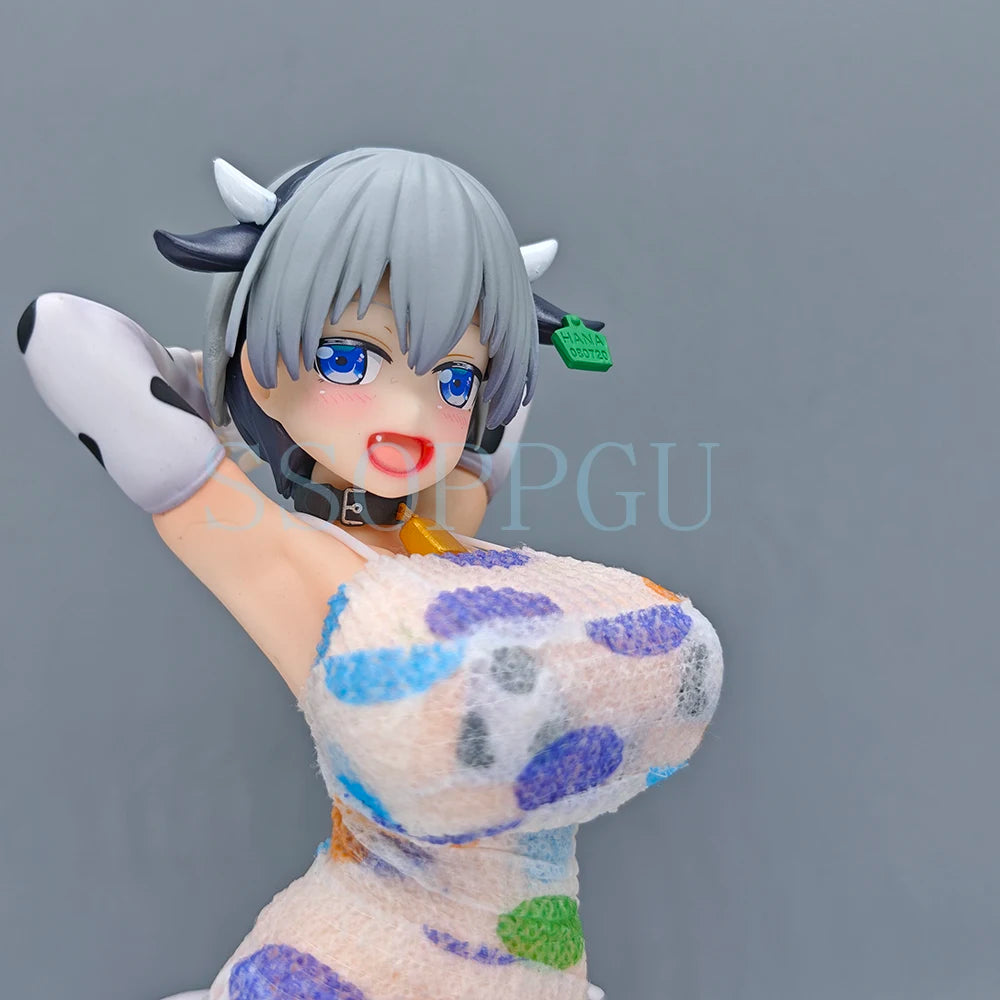 Wave Uzaki-chan Wa Asobitai! ω Uzaki Hana Dream Tech Cow Bikini Anime Girl PVC Action Figure Toy Statue Collection Model Doll