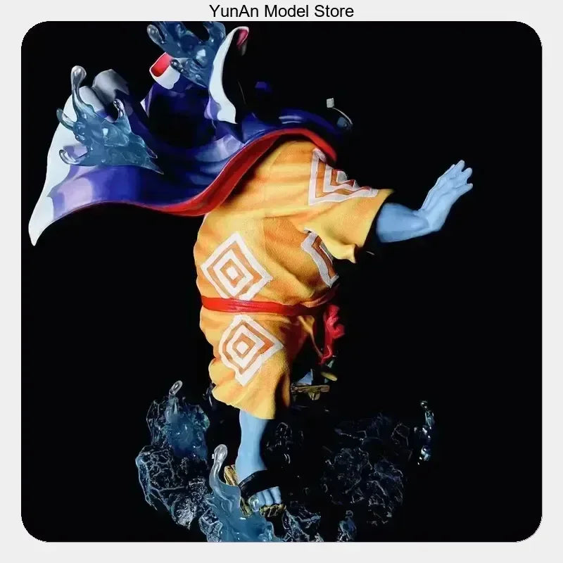 Anime Action Figure Statue Model Collection Desktop Decoration 31cm One Piece Jinbe Attack Posture