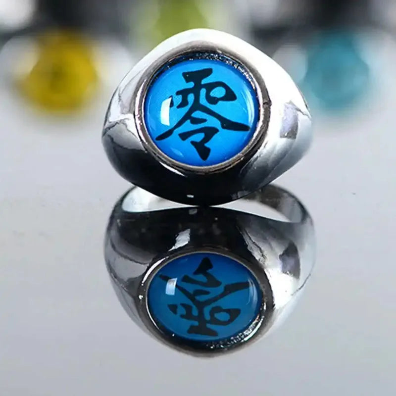 Hot Anime Ring Cosplay Akatsuki Itachi Pain Metal Finger Adult Ninja Props Accessories Cool  Jewelry Gift Adjustable Size