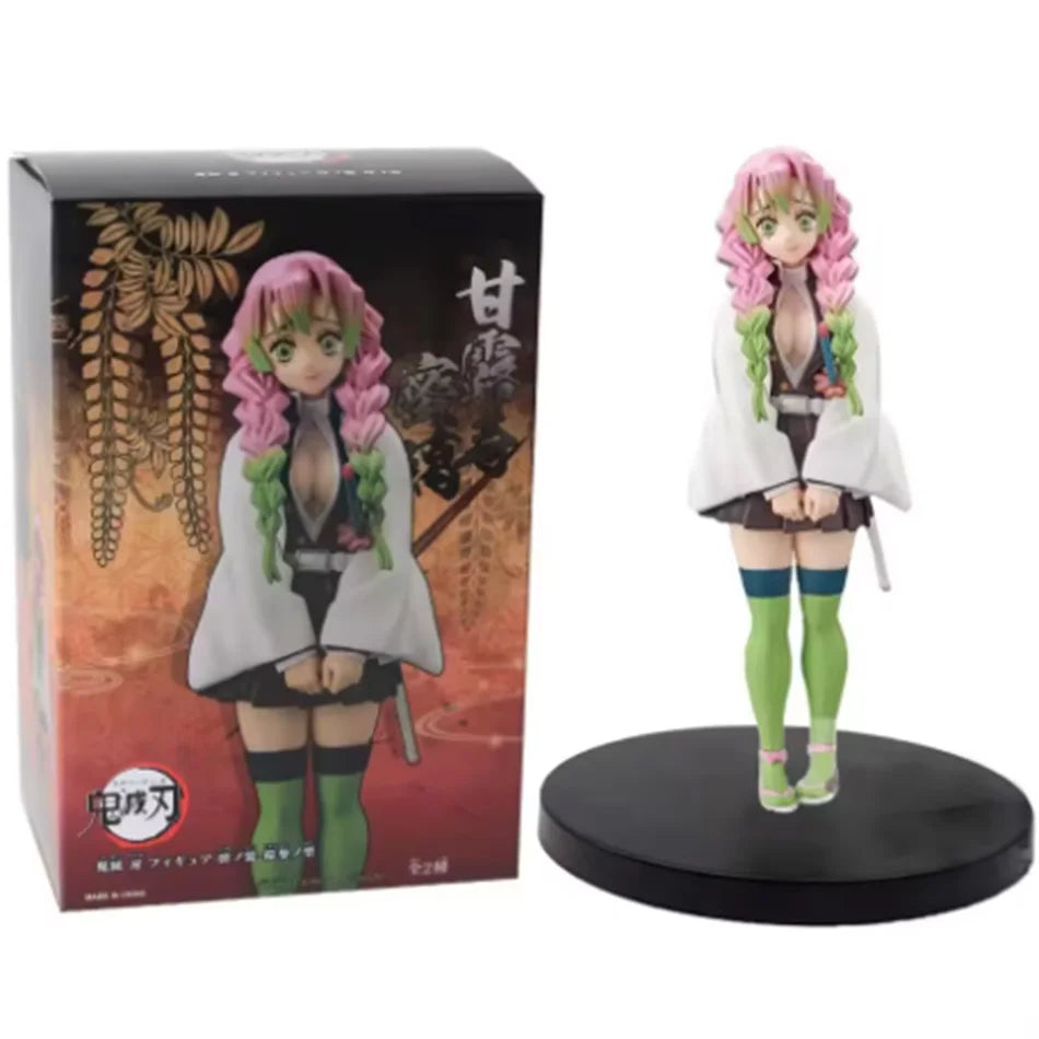 Demon Slayer Kimetsu no Yaiba Figure Kamado Tanjirou Agatsuma Zenitsu Nezuko PVC Model Toys Anime Character Warrior Figure
