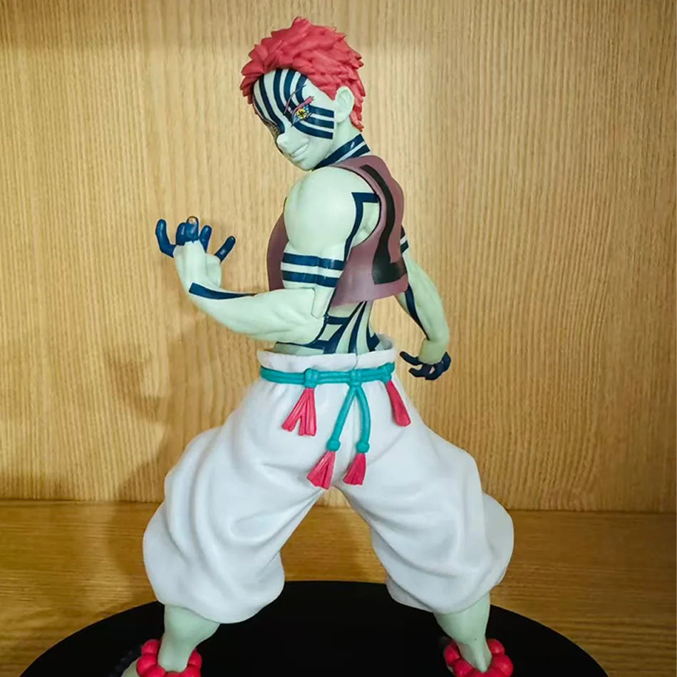 Bandai Anime Demon Slayer Figure Model Juuni Kitsuki Akaza Battle Figure Kimetsu No Yaiba Desktop Decoration Collection Gift