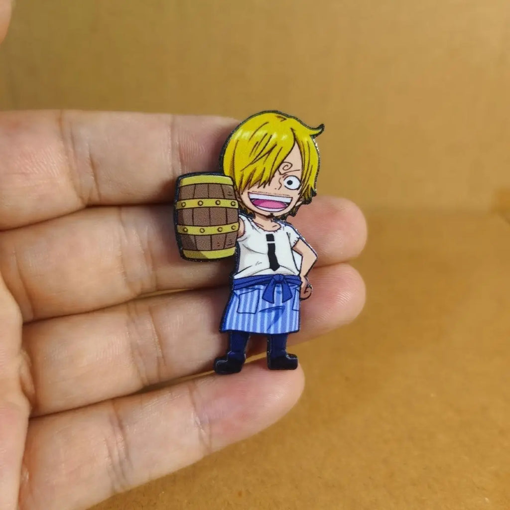 One Piece Luffy Zoro Magnetic Refrigerator Sticker Hot Sale In Stock Anime Cartoon Manga Kitchen Decor