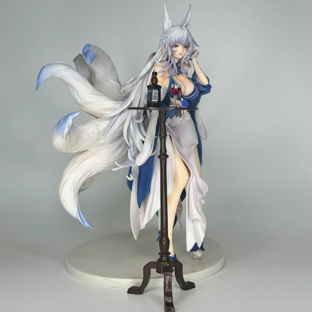28.5cm Blue Archive Shinano Anime GK Figure, Evening Gown Ver PVC ABS Beautiful Girl Statue Model, Desktop Ornament Collectible