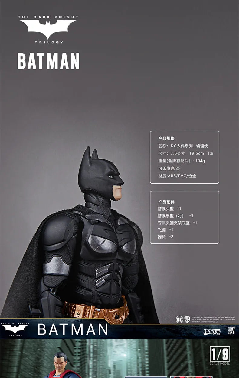 Justice League Figure Batman Action Figures Superman Aquaman Mera Harley Quinn PVC Collection Models Toys Gift