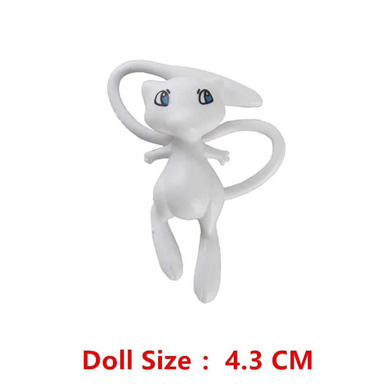 Pokemon Cartoons Anime Figure Pikachu Charmander Eevee Squirtle Cosplay Toys Model Figure Collection Dolls Birthday Gift