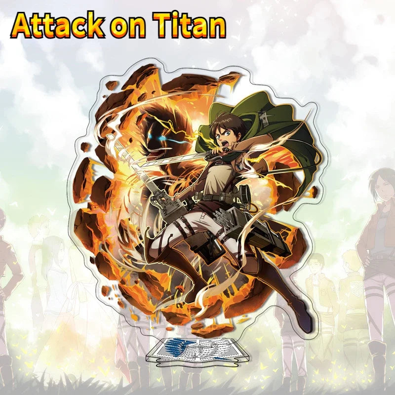 Attack On Titan Acrylic Stand Models Anime Figure Desk Decorative Standing Sign Birthday Gifts Collection Ornament
