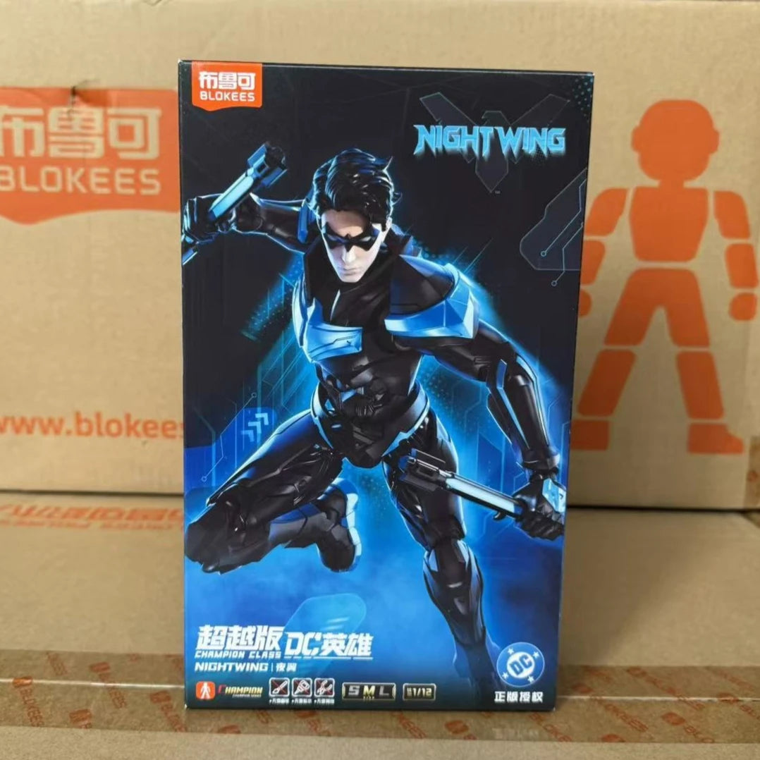 New Hot Blokees Dc Comics Nightwing Harley Quinn Figure Model Kit Buildable Toys Anime Collectible Figure Gift For Boys Girls