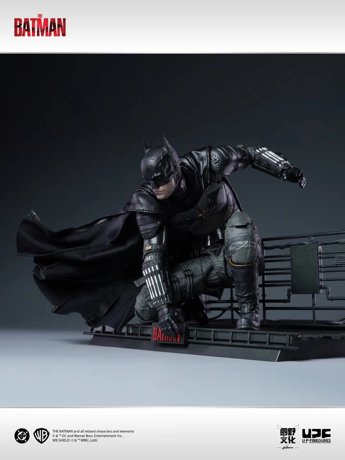 New Batman 1/12 UPF LPZZ Studio Batman Action Figure DC Robert Pattinson Batman Figurine Model Statue Collectible Toys Gifts