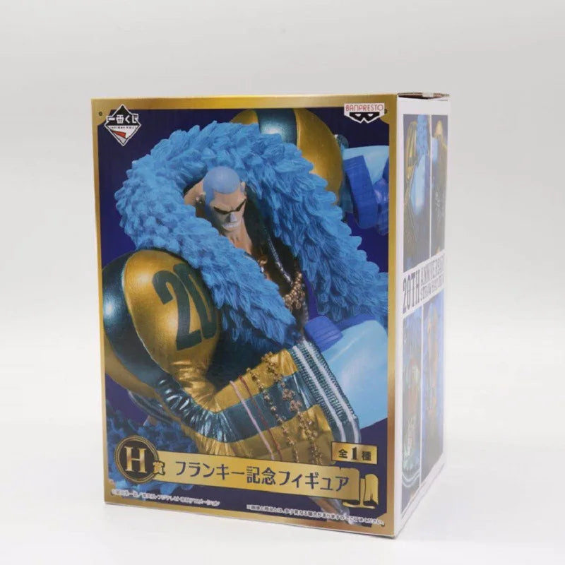 20th Anniversary One Piece Anime Figure Blue Ver.Luffy Zoro Chopper Sanji Robin Franky Usopp Nami Brook Action Figure Model Toy